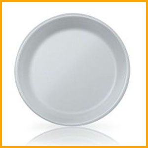 Prato Isopor 18cm raso 25x1