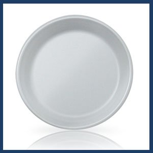 Prato Isopor HF 23cm raso 25x1