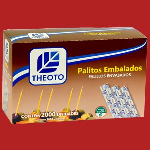 Palito dental Theoto embalados pacote com 2000 unidades