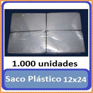 Saco plástico PE especial 12x24cm