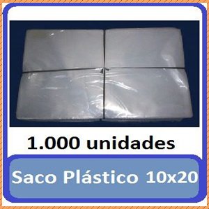 Saco plástico PP  especial 10x20cm