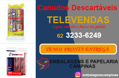 Canudos plásticos