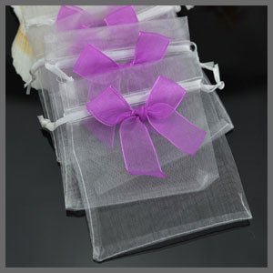 Saco presente organza 10x12cm