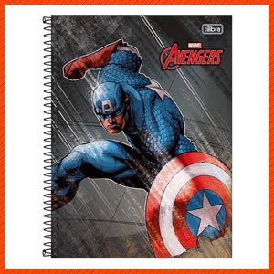 Caderno Tilibra Capitão América 10 materias