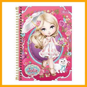 Caderno Tilibra Jolie 01 matéria