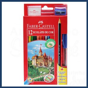 Lápis Faber-Castell 12 lápis de cor
