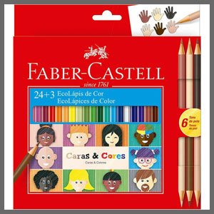 Lápis Faber-Castell 24 lápis de cor