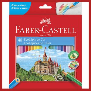 Lápis Faber-Castell 48 lápis de cor
