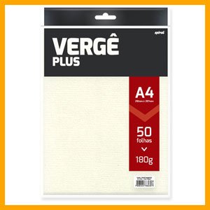 Papel Verge impressão em ink 50 folhas