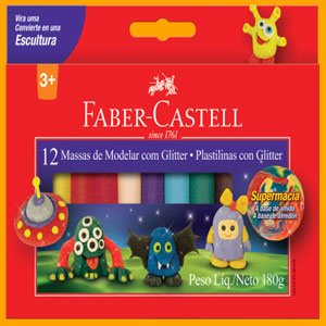 Massa modelar Faber-Castell 12 Unidades
