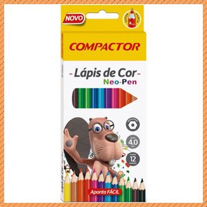 Lápis Compactor 12 cores