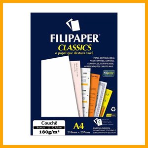 Couche A-4 Brilho 210x297 180g M 50fls