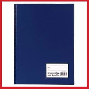 Pasta catálogo PVC com 50 env azul