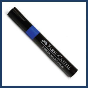 Pincel atômico Faber-Castell cor azul