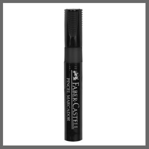 Pincel atômico Faber-Castell cor preta