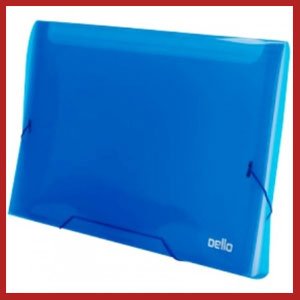 Pasta sanfonada A4 com 12 Divisões azul
