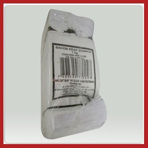 Saco papel branco 1 kg 500 Unidades