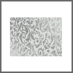 Saco presente arabesco prata 20x29cm 100 unidades