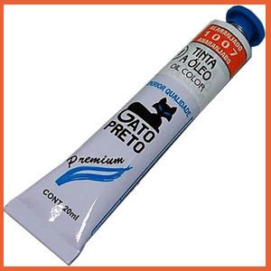 Tinta óleo gato preto 20 ml alaranjado ca