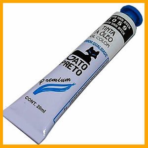 Tinta óleo Gato preto 20ml verde inglês