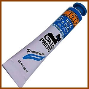 Tinta óleo Gato preto 20ml amarelo cromo