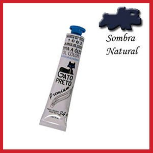 Tinta óleo Gato preto 20ml sombra natura