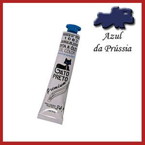 Tinta óleo Gato preto 20ml azul prussia