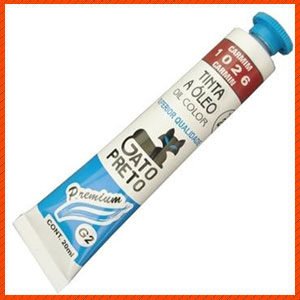 Tinta óleo Gato preto 20ml carmim
